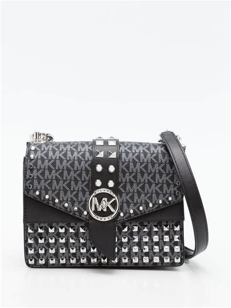 bolsa transversal michael michael kors|Bolsa Transversal Greenwich Pequena De Couro.